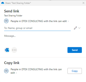 Share a OneDrive folder